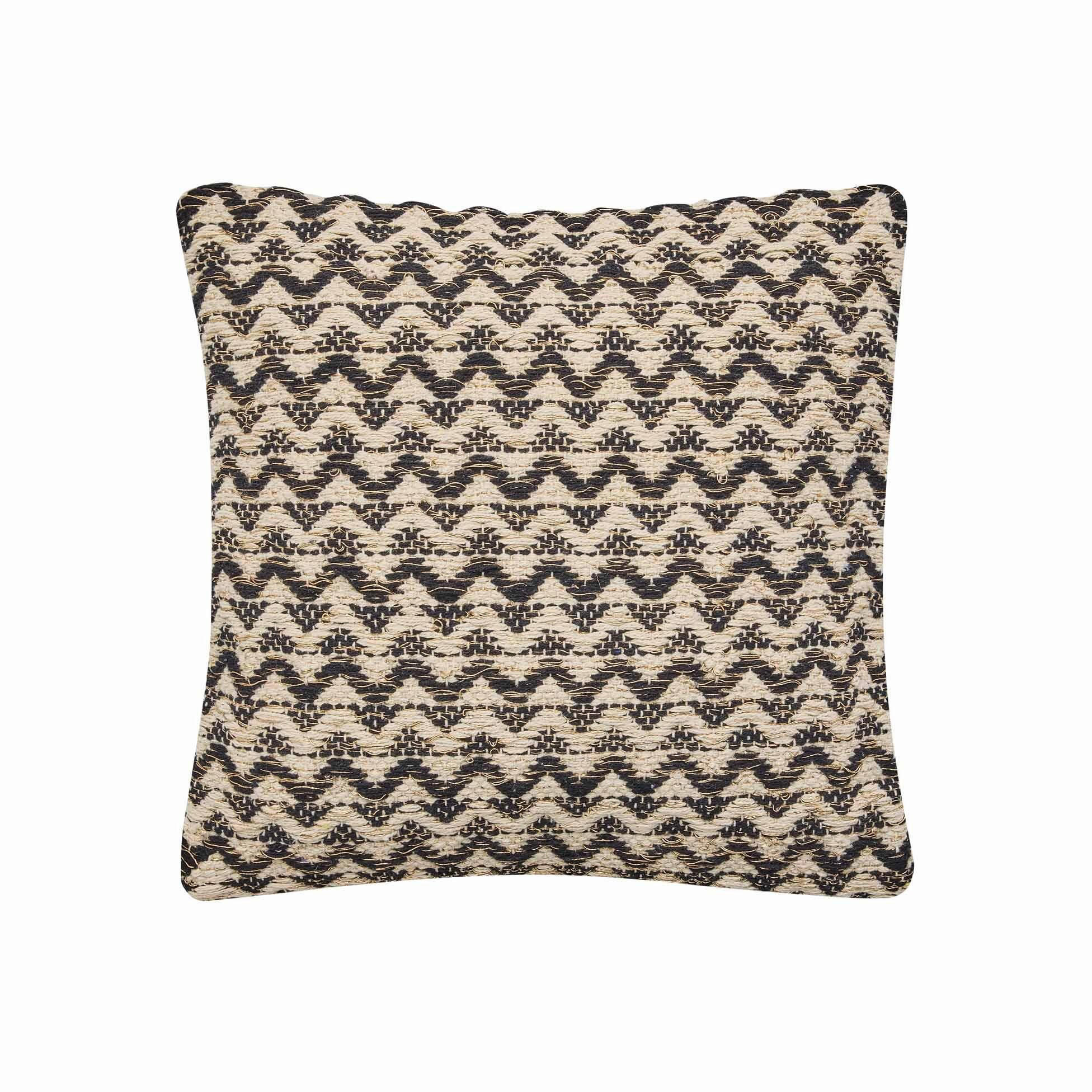 OKRASNA BLAZINA  LOUMEO   40/40 cm          - črna/bež, Basics, tekstil (40/40cm)