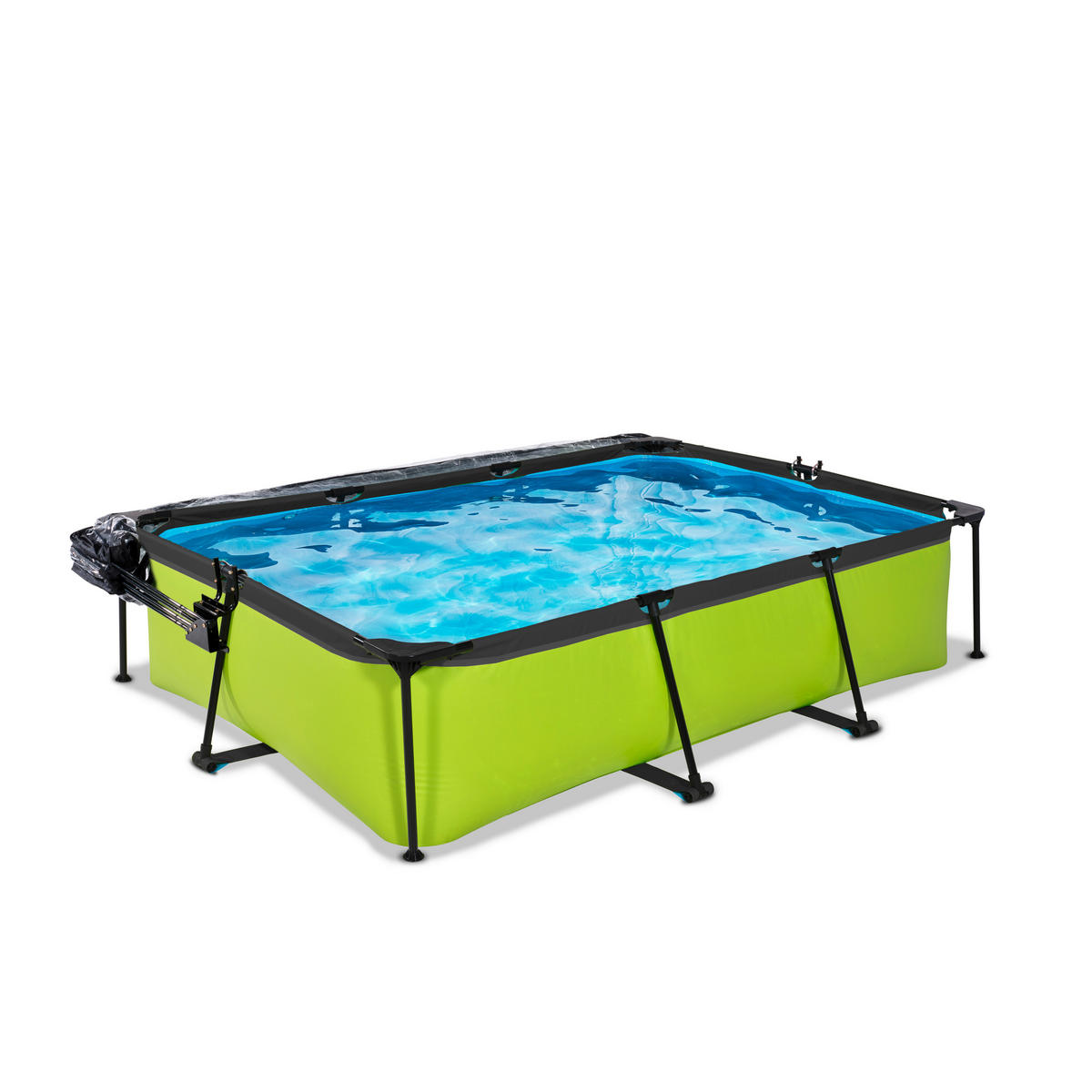 POOL-SET 300/200/65 cm  - Grün, KONVENTIONELL, Kunststoff (300/200/65cm) - EXIT Toys