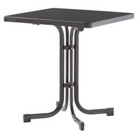 GARTENKLAPPTISCH 70/70/72 cm Metall quadratisch  - Anthrazit/Grau, Basics, Kunststoff/Metall (70/70/72cm) - Sieger