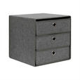SCHUBLADENBOX     - Grau, Basics, Karton/Textil (32/32/32cm) - Homeware
