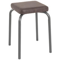 STAPELHOCKER Anthrazit, Braun  - Anthrazit/Braun, Basics, Kunststoff/Metall (36/49/36cm)