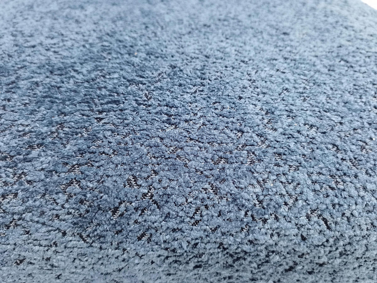 SCHWINGSTUHL  in Eisen Leinenoptik  - Schwarz/Dunkelblau, MODERN, Textil/Metall (46/95/64cm) - MID.YOU