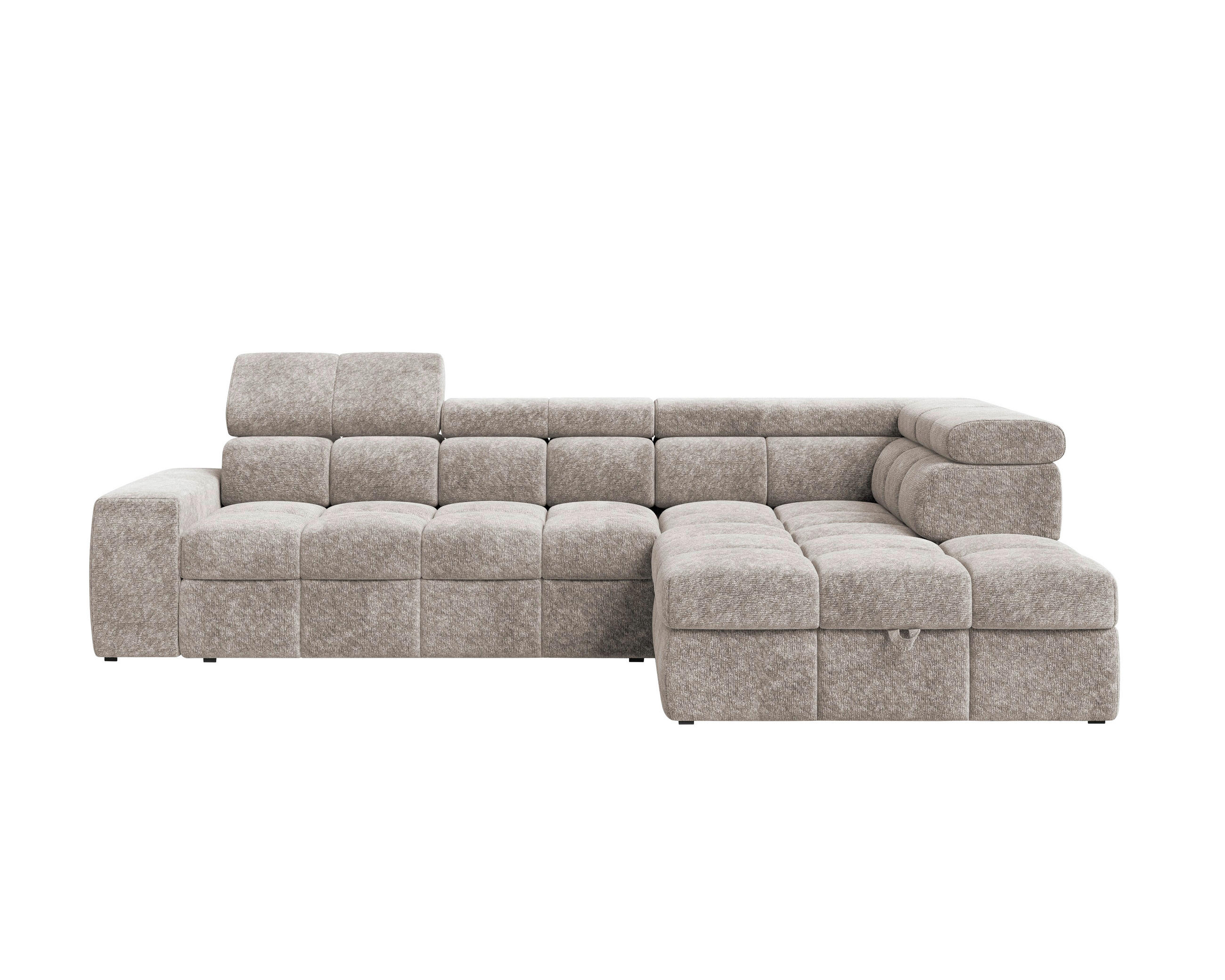 Milino Ecksofa Graubraun 292x204 cm