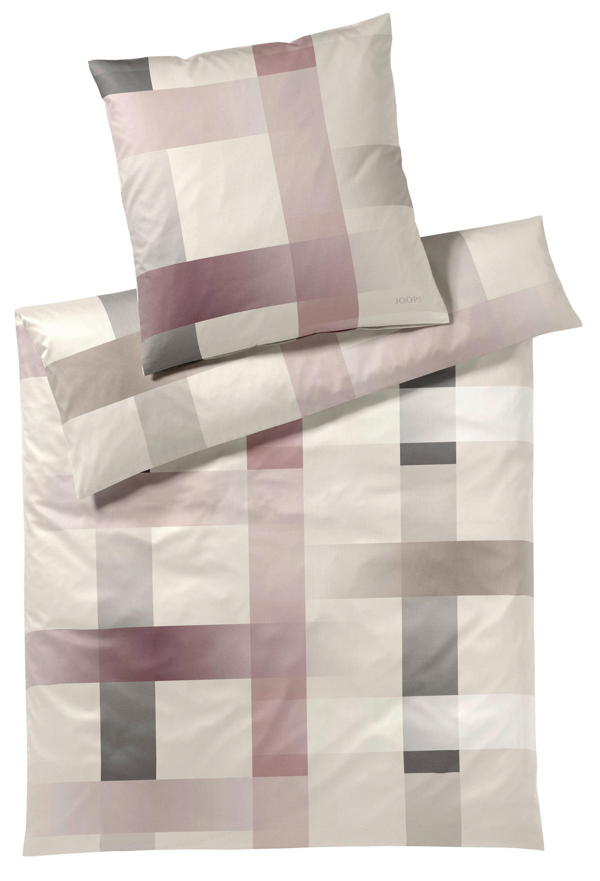 BETTWÄSCHE J! Woven Makosatin 200/200 cm  - Rosa, Design, Textil (200/200cm) - Joop!