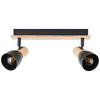 STRAHLER Daintree 30/7 cm   - Schwarz/Naturfarben, Basics, Holz/Metall (30/7cm) - Brilliant