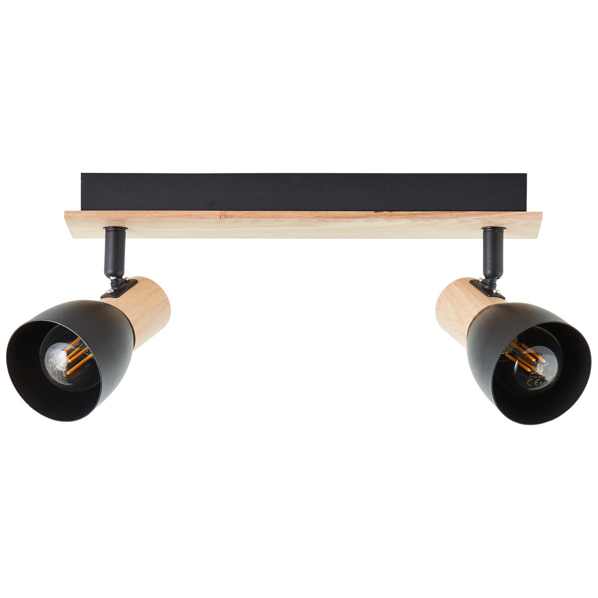STRAHLER Daintree 30/7 cm   - Schwarz/Naturfarben, Basics, Holz/Metall (30/7cm) - Brilliant
