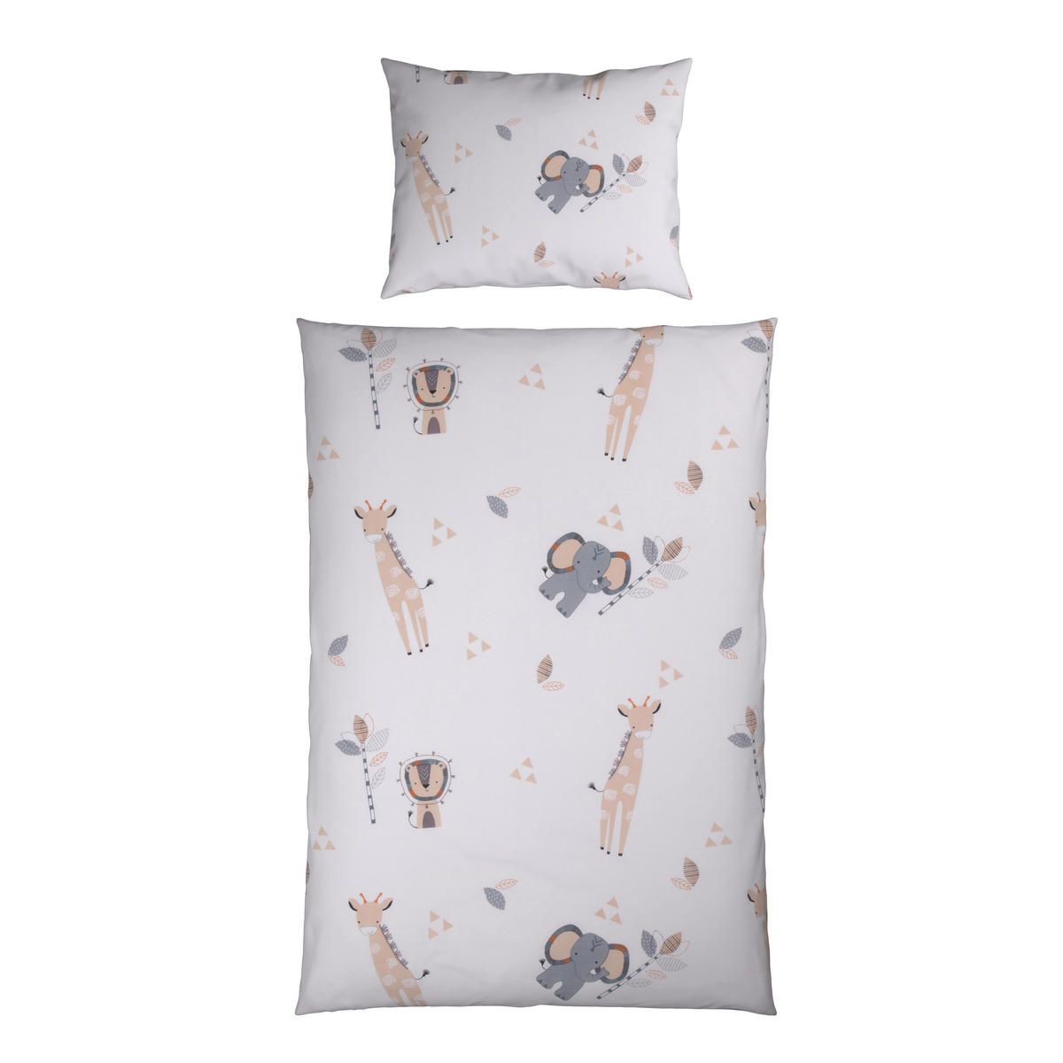 DETSKÉ OBLIEČKY SAFARI 100/135 cm  - sivá/béžová, Trend, textil (100/135cm) - Avelia