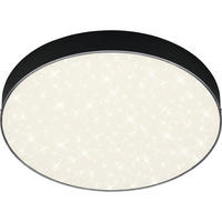 STROPNÍ LED SVÍTIDLO, 28,7/3,6 cm  - černá, Design, plast (28,7/3,6cm)