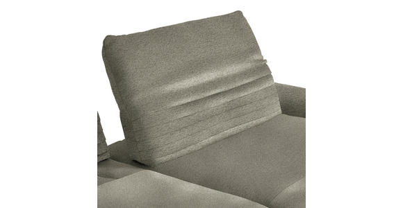 ECKSOFA  in Chenille Graubraun  280/170-195 cm  - Graubraun/Schwarz, Design, Textil/Metall (280/170-195cm) - Dieter Knoll