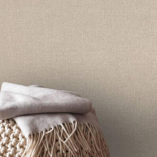 NON WOVEN-TAPET 52/1000 cm  - beige, Basics, papper/plast (52/1000cm)