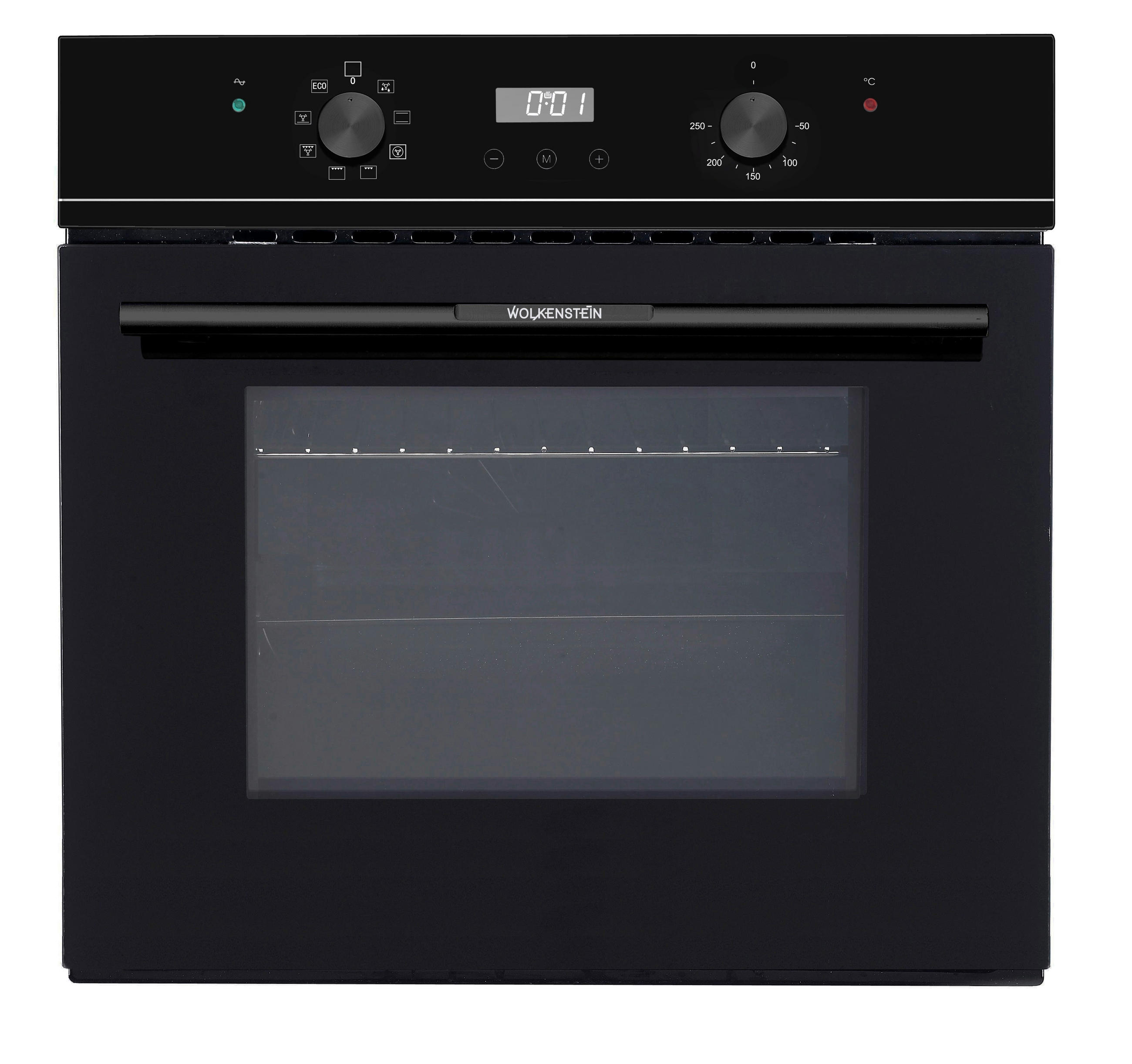 BACKOFEN WMO 80  - Schwarz, Konventionell, Glas/Metall (59,5/59,5/55cm) - Wolkenstein