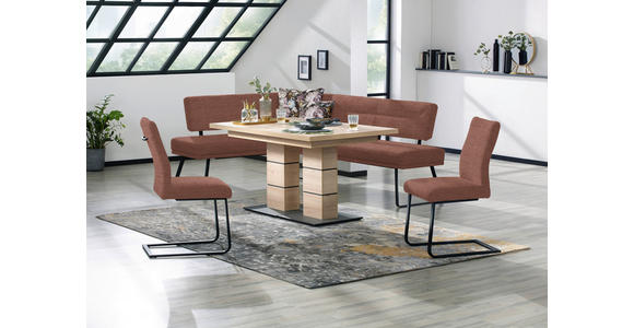 SCHWINGSTUHL  in Stahl Chenille  - Bordeaux/Schwarz, Design, Textil/Metall (47/93/58cm) - Dieter Knoll