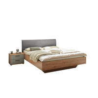 BETTANLAGE 180/200 cm  in Grau, Salbeigrün, Eiche Artisan  - Salbeigrün/Eiche Artisan, KONVENTIONELL, Holzwerkstoff/Textil (180/200cm) - Xora