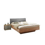 BETTANLAGE 180/200 cm  in Grau, Salbeigrün, Eiche Artisan  - Salbeigrün/Eiche Artisan, KONVENTIONELL, Holzwerkstoff/Textil (180/200cm) - Xora