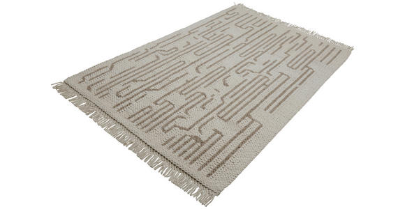 HANDWEBTEPPICH 130/190 cm Beige  - Beige, Design, Textil (130/190cm) - Linea Natura