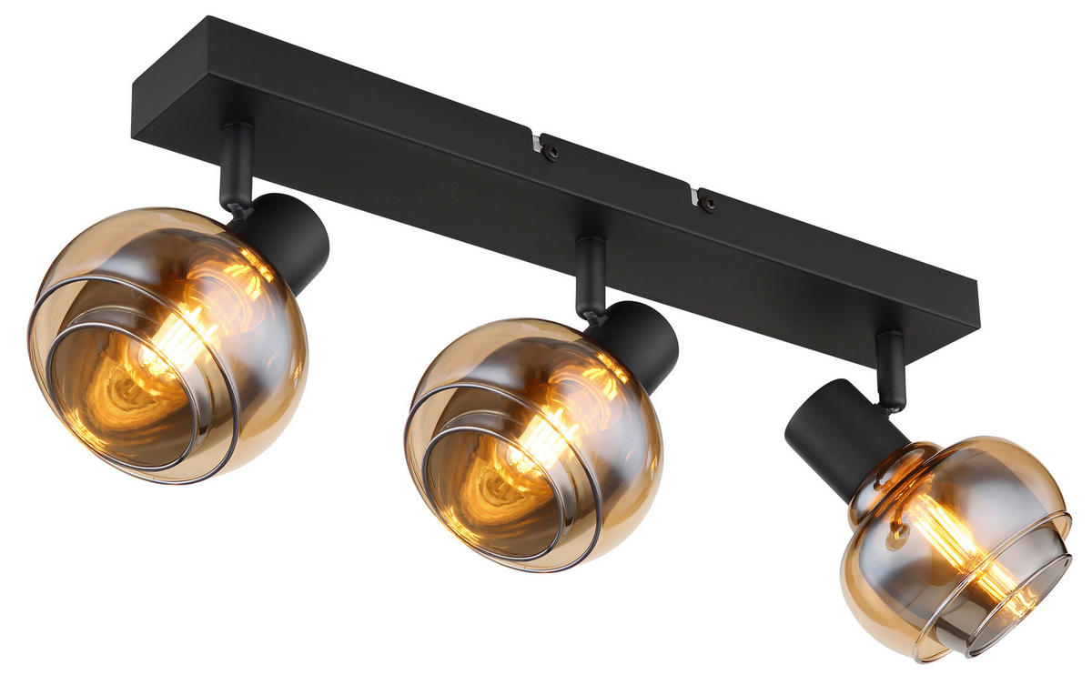 STRAHLER 41/10,5/13,5 cm   - Schwarz, Basics, Glas/Metall (41/10,5/13,5cm) - Globo