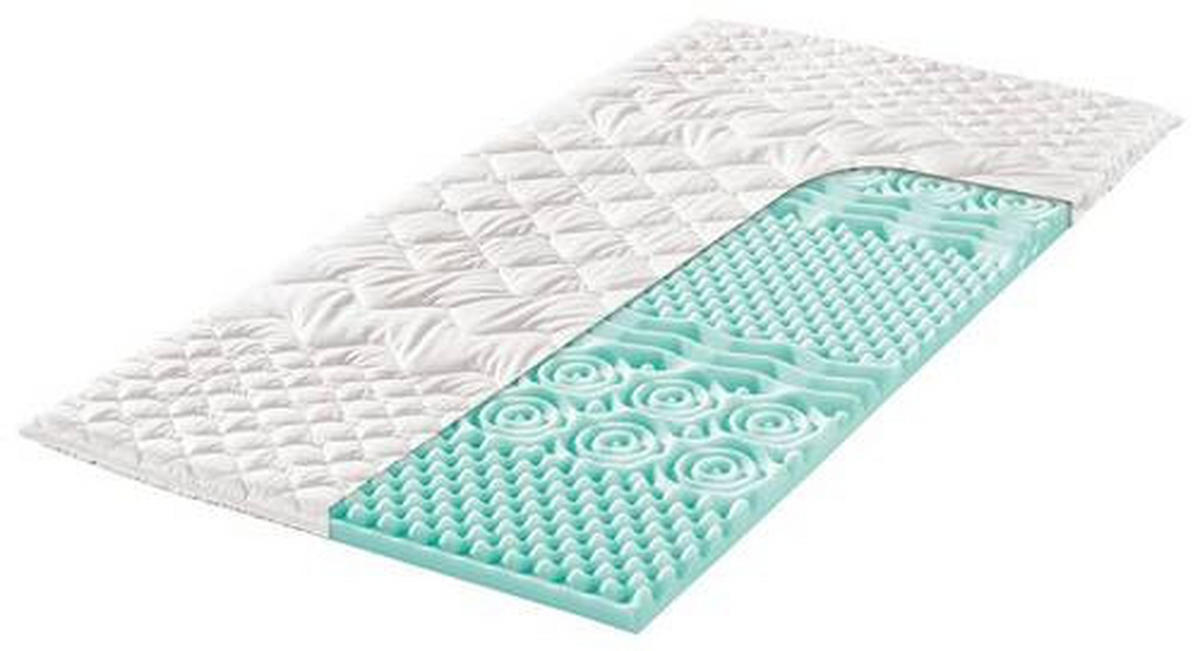 TOPPER 80/200 cm Höhe ca. 6 cm  - Weiss, Basics, Textil (80/200cm) - Modante