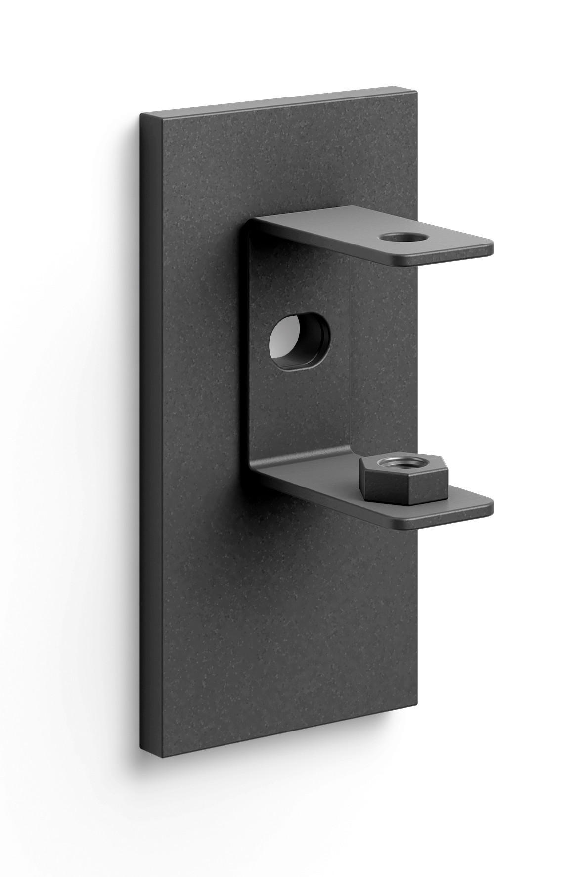 WANDHALTER  in Schwarz  - Schwarz, Basics, Metall (3/6cm) - Zack
