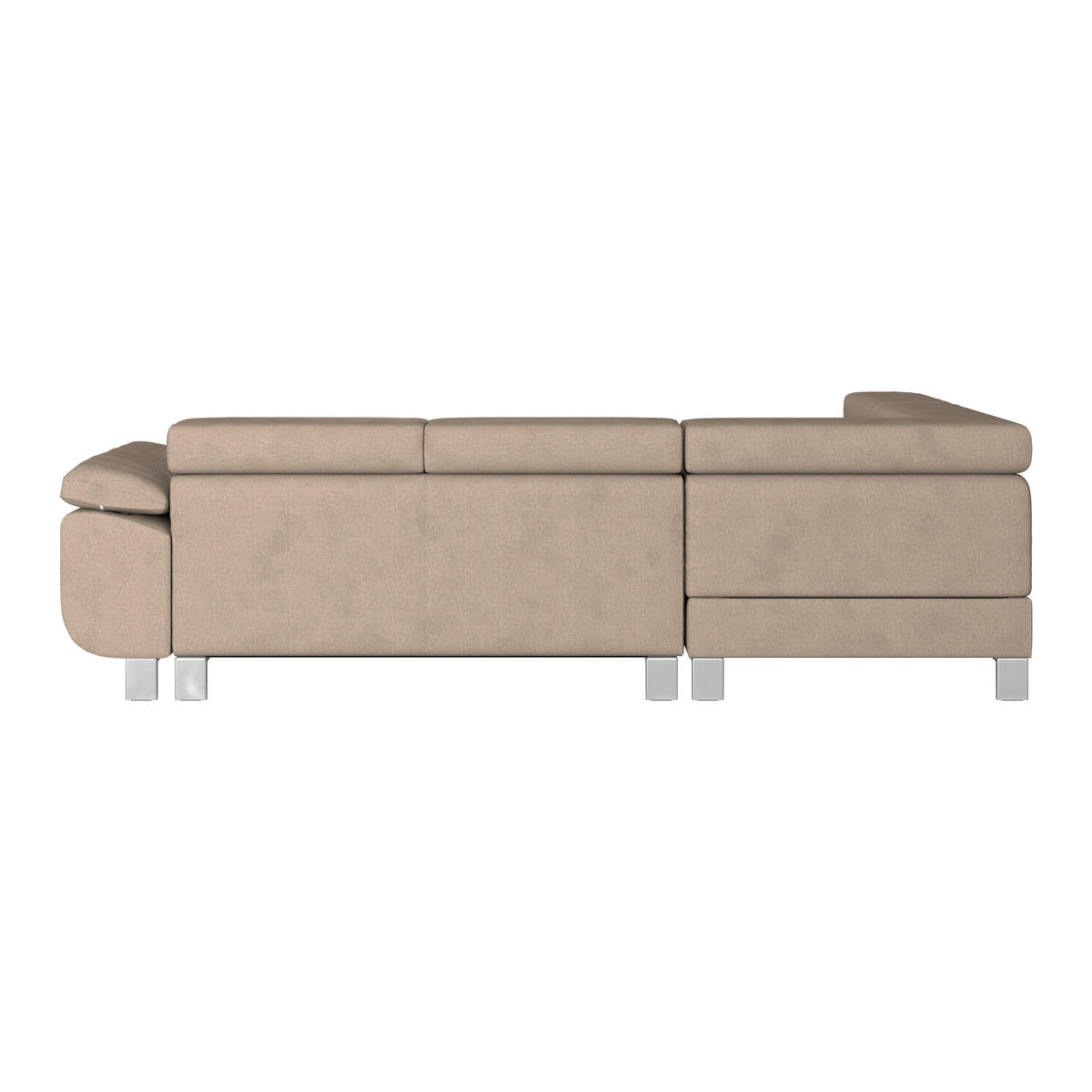 HÖRNSOFFA i dräll taupe  - taupe, Modern, metall/textil (230/270cm) - MID.YOU