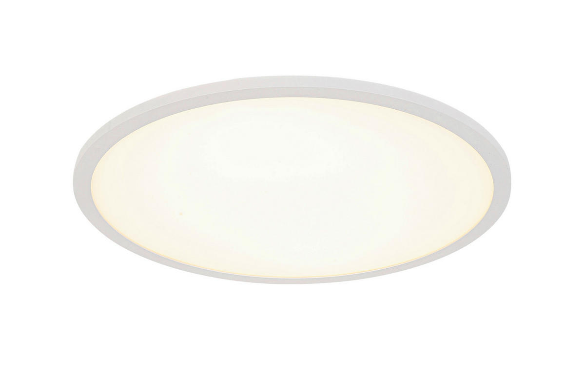 LED PANEL, 45/5 cm  - bílá, Basics, kov/plast (45/5cm) - Novel