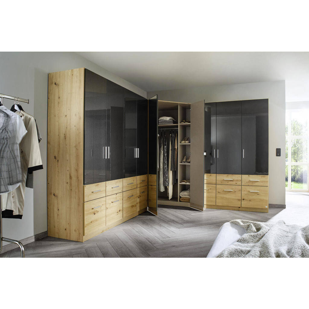 Thumbnail - Carryhome Aufsatzschrank, Dunkelgrau, Eiche Artisan, Kunststoff, 91x39x54 cm, Blauer Engel, Goldenes M, Made in Germany,...