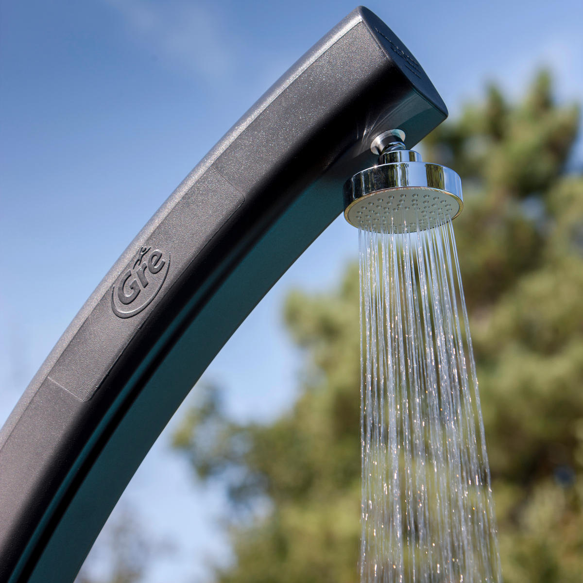 SOLARDUSCHE GRE SSR25  - Schwarz, KONVENTIONELL, Kunststoff/Metall (19/17/219cm) - Gre