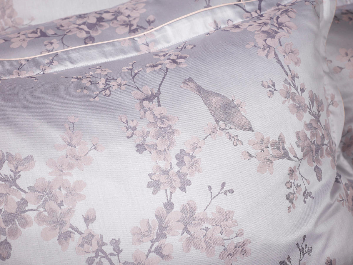 BETTWÄSCHESET Damast 160/210 cm  65 cm/100 cm  - Silberfarben, Trend, Textil (160/210cm) - Curt Bauer