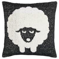 KISSENHÜLLE 48/48 cm  - Elfenbein/Schwarz, Textil (48/48cm) - Esposa