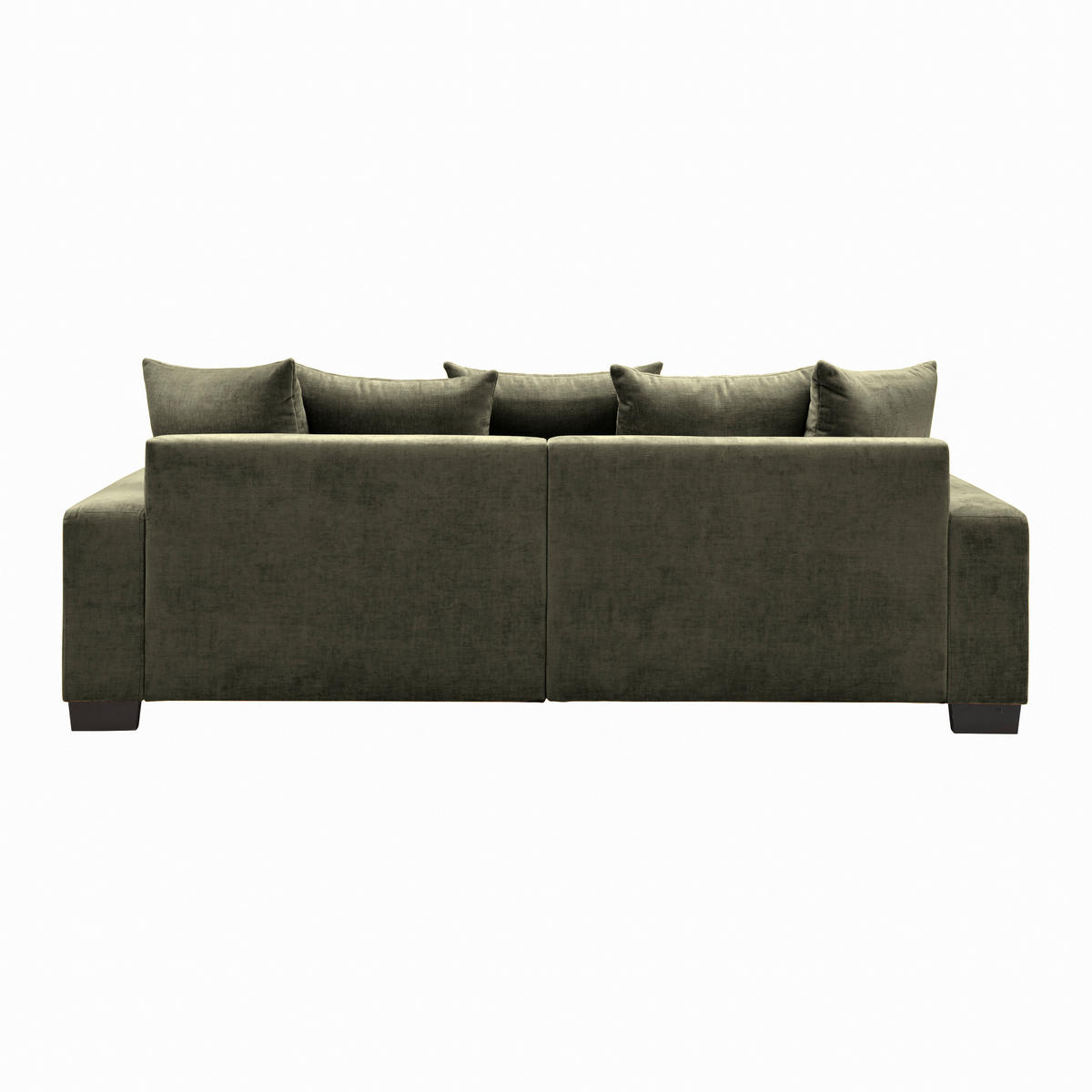 BIG SOFFA i olivgrön  - olivgrön/svart, Modern, trä (246/93/124cm) - MID.YOU