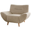 SESSEL in Bouclé Beige  - Wildeiche/Beige, KONVENTIONELL, Holz/Textil (111/81/90cm) - MID.YOU