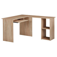 KOTNA PISALNA MIZA leseni material hrast sonoma  - hrast sonoma, Moderno, leseni material (120/140/75,5cm) - MID.YOU