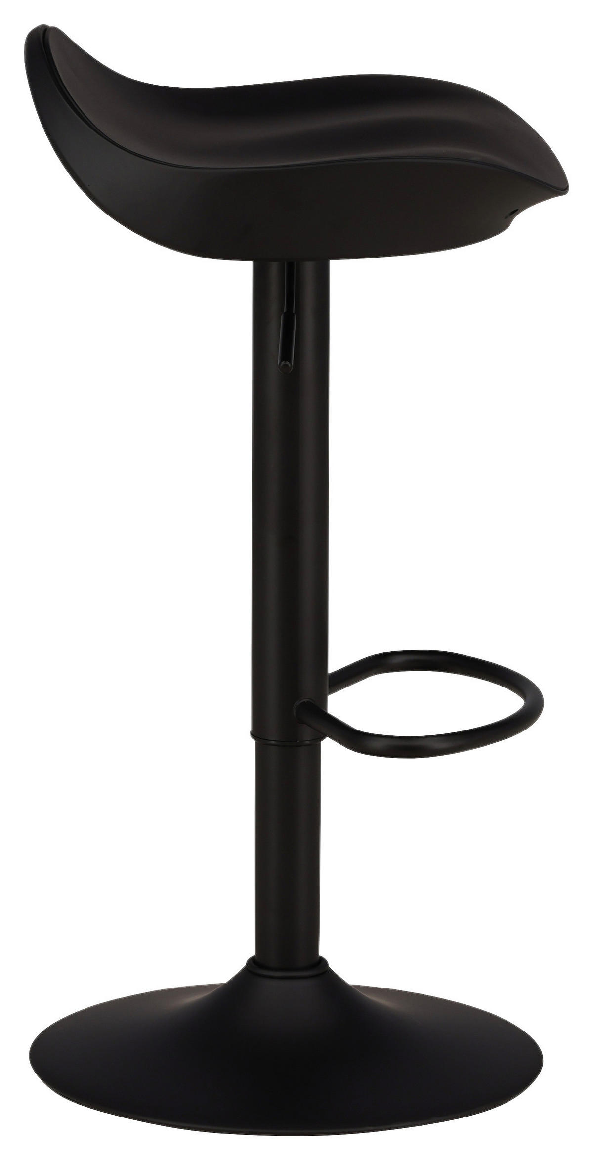 BARHOCKER-SET in Schwarz  - Schwarz, Design, Kunststoff/Metall (40/69/38cm) - Livetastic