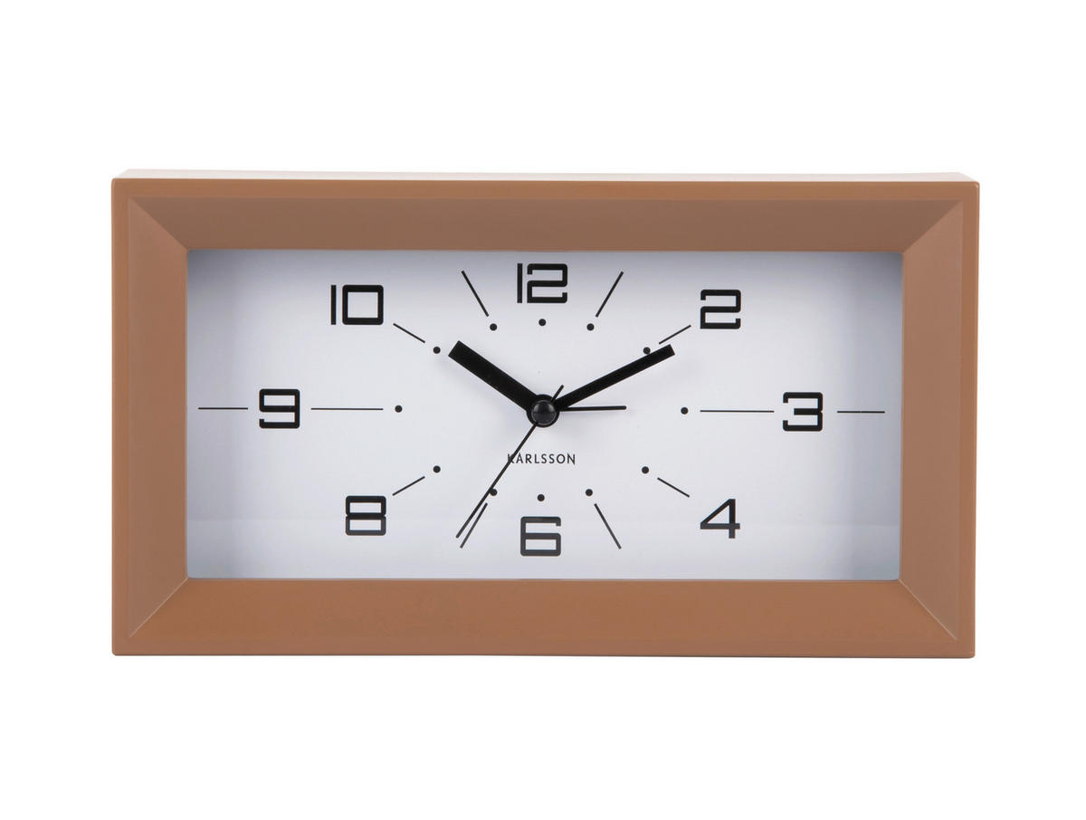 WANDUHR  Mokka  - Mokka, Basics, Kunststoff (20/11/6cm) - Karlsson