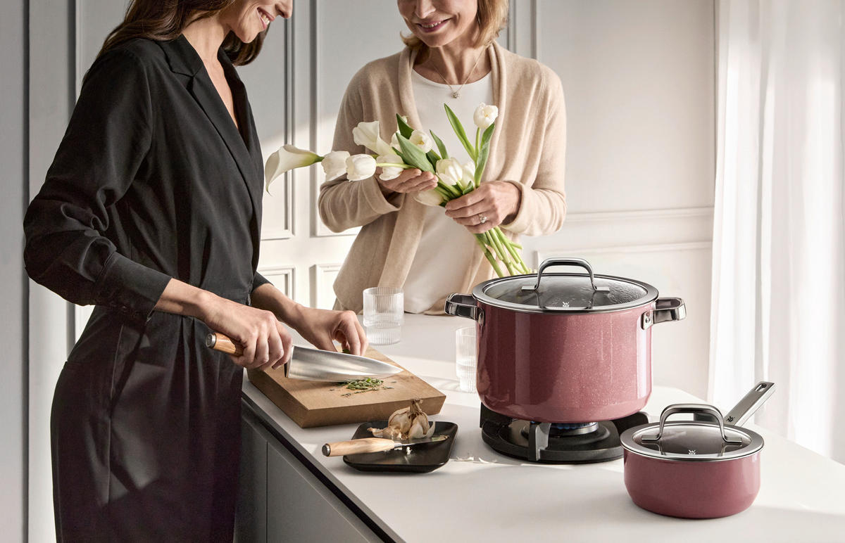 KOCHTOPFSET Fusiontec Mineral 4-teilig  - Rosa, Basics, Metall (60/30/33cm) - WMF