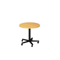 STEHTISCH 80/80/72-114 cm  - Buchefarben/Schwarz, KONVENTIONELL, Holzwerkstoff/Metall (80/80/72-114cm) - Venda