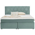 BOXSPRINGBETT 180/200 cm  in Mintgrün  - Schwarz/Mintgrün, Design, Kunststoff/Textil (180/200cm) - Xora