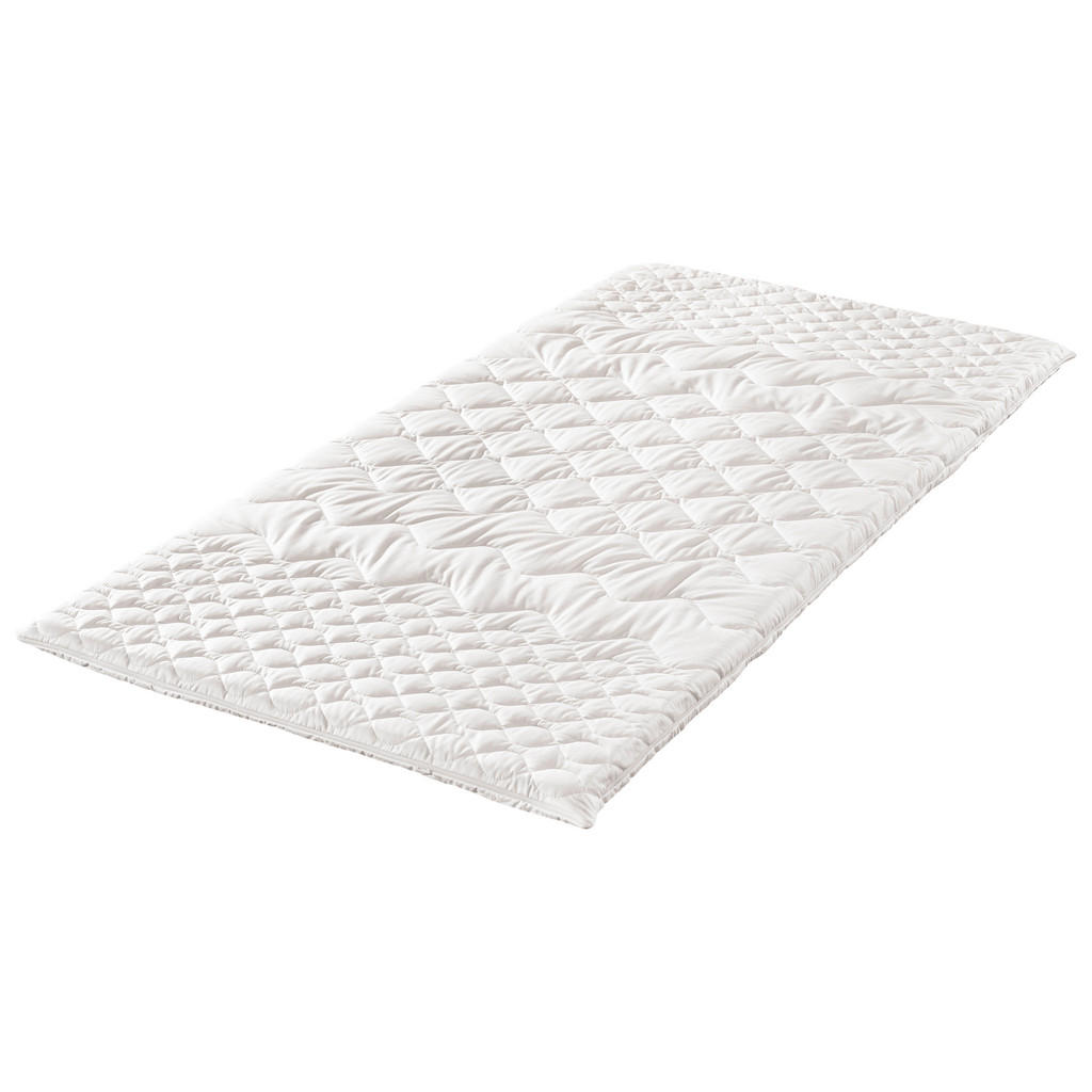 Thumbnail - Modante Topper, Weiß, Textil, Füllung: Baumwollfüllung, 140x200 cm, Oeko-Tex® Standard 100, Bezug abnehmbar/waschbar, fü...