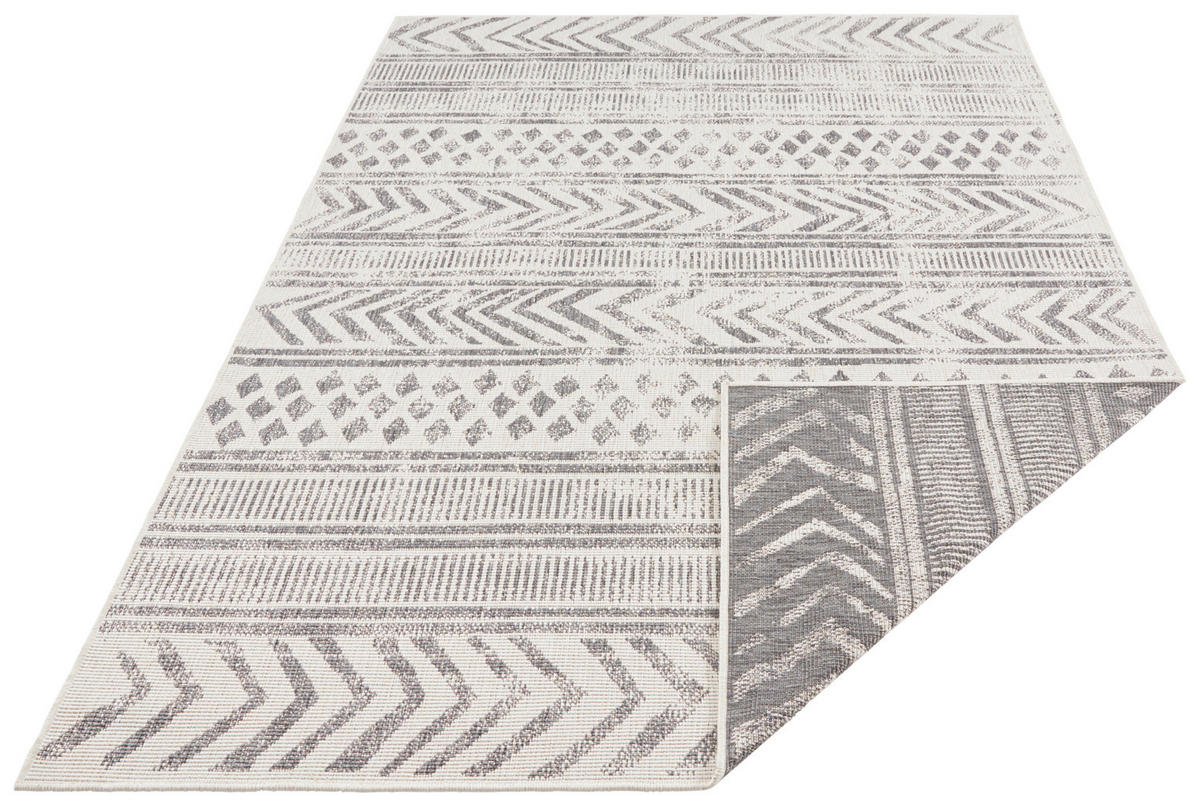 OUTDOORTEPPICH 120/170 cm Twin Supreme Creme, Grau  - Creme/Grau, Design, Kunststoff (120/170cm)