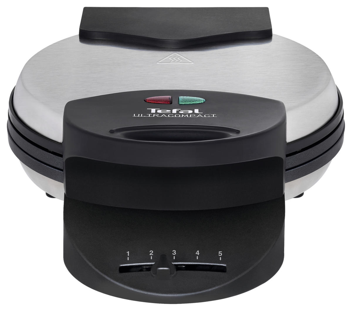 WAFFELEISEN Ultra Compact  - Edelstahlfarben/Schwarz, Basics (30/11,8/22,8cm) - Tefal