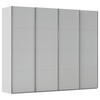 SCHWEBETÜRENSCHRANK 271/223/68 cm 4-türig Grau  - Chromfarben/Grau, Design, Holzwerkstoff/Metall (271/223/68cm) - Novel