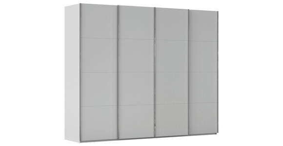 SCHWEBETÜRENSCHRANK 271/223/68 cm 4-türig Grau - Chromfarben/Grau, Design, Holzwerkstoff/Metall (271/223/68cm) - Novel