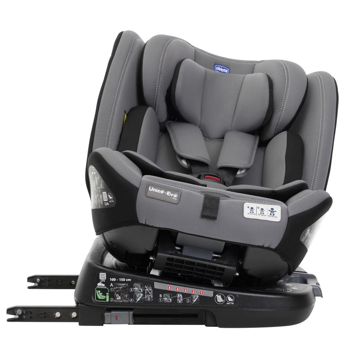 KINDERAUTOSITZ  - Schwarz/Grau, Basics (46/54/69/44cm) - Chicco