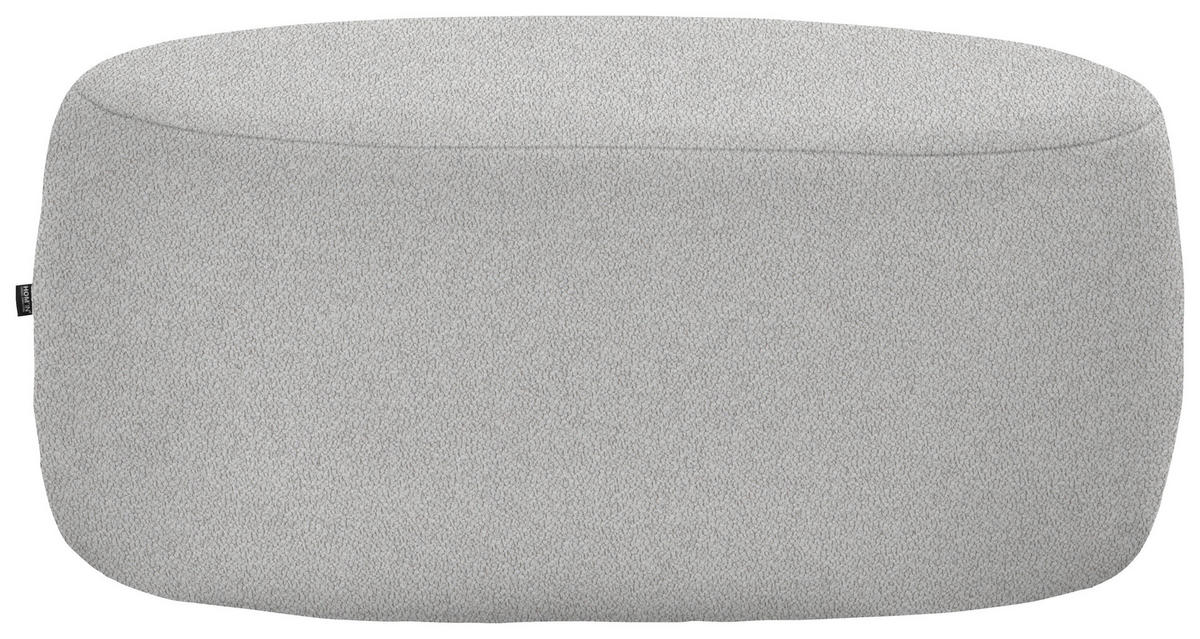 HOCKER in Textil Grau  - Schwarz/Grau, MODERN, Kunststoff/Textil (88/43/66cm) - Hom`in