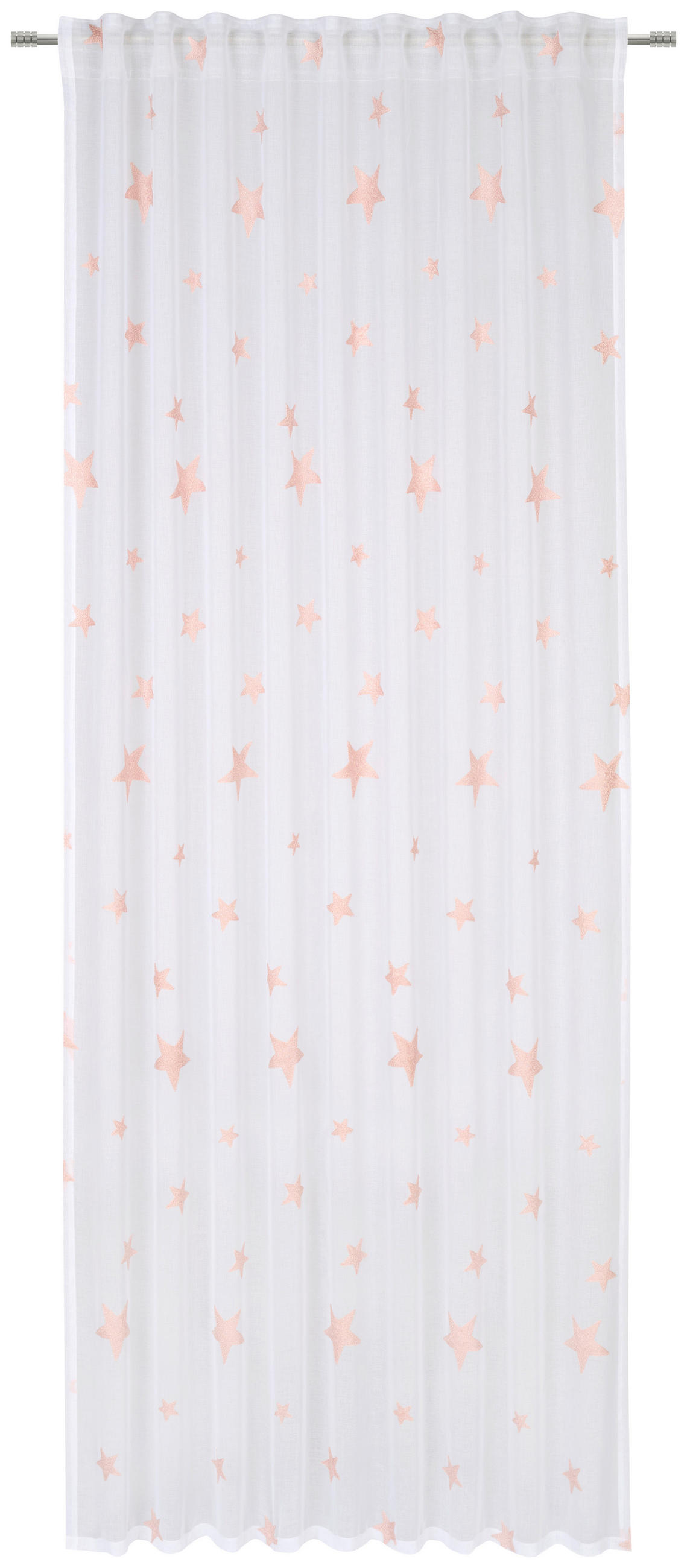 KONČANA ZAVESA  prosojno  140/245 cm   - pink, Konvencionalno, tekstil (140/245cm) - Ben'n'jen