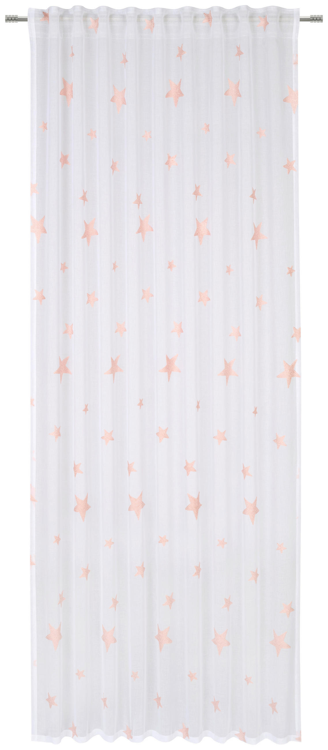 FERTIGVORHANG transparent  - Pink, KONVENTIONELL, Textil (140/245cm) - Ben'n'jen