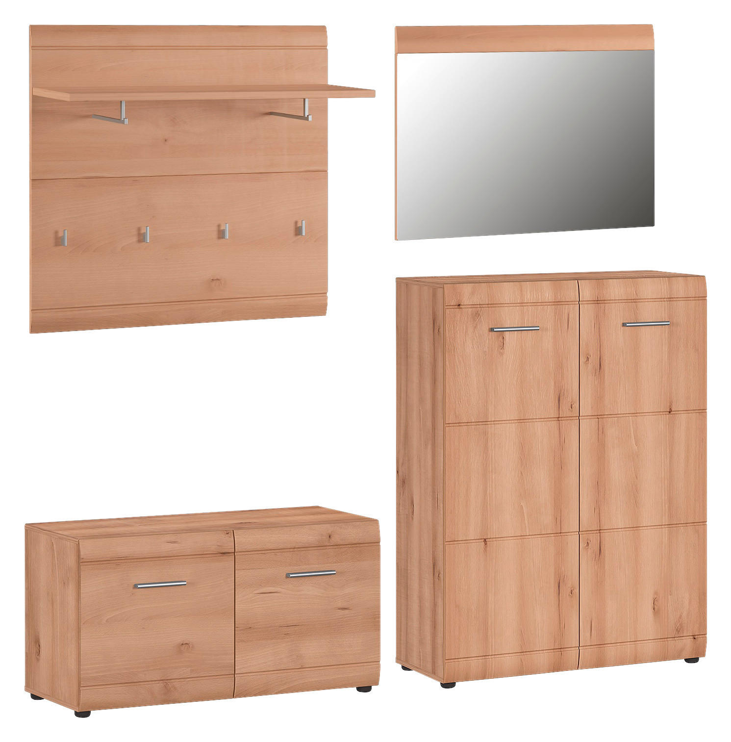 GARDEROBE Buchefarben - Buchefarben, Design (201/200/39cm) - Carryhome