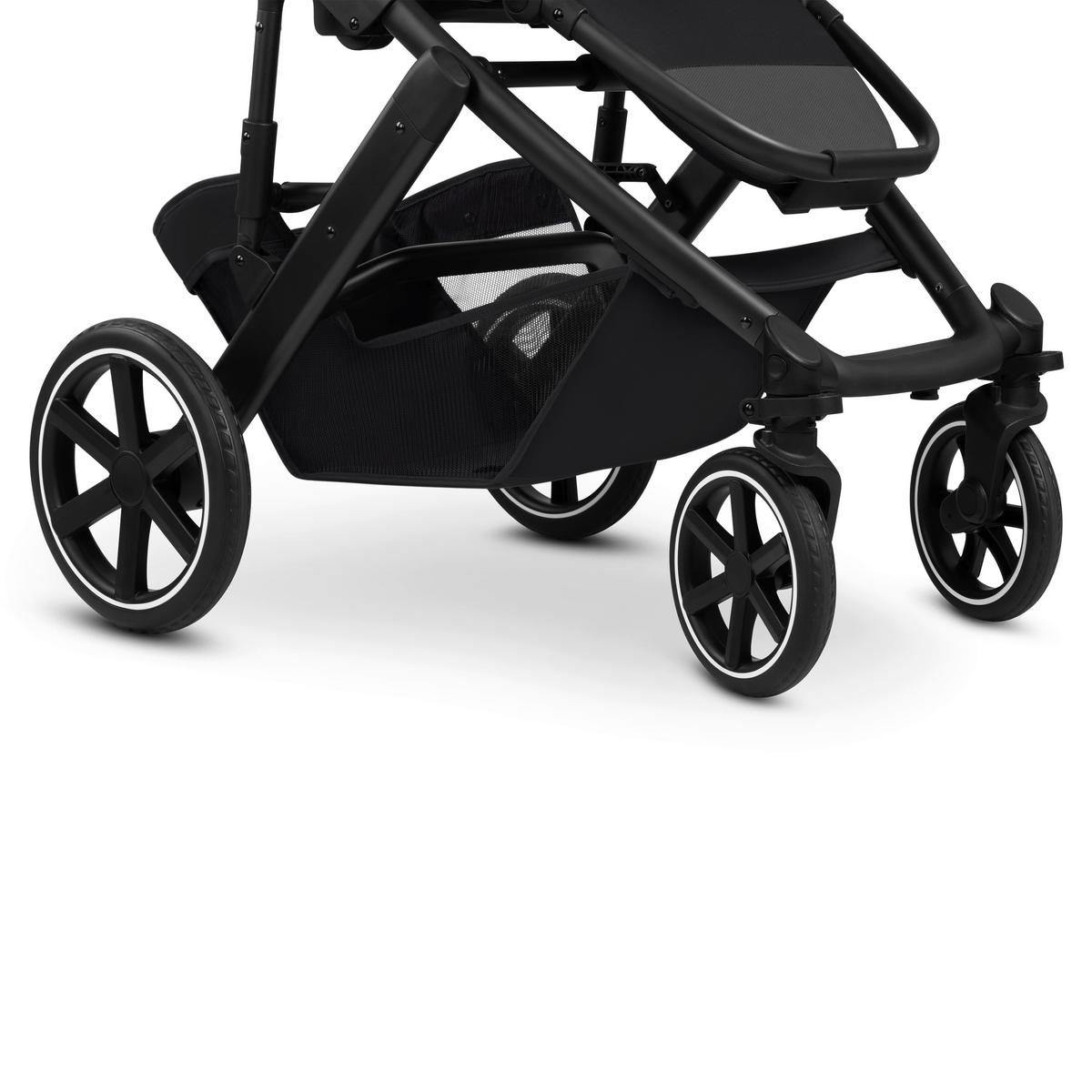 KINDERWAGENSET Salsa Core All in One  - Schwarz, Basics, Textil/Metall (63/123/97cm) - ABC Design