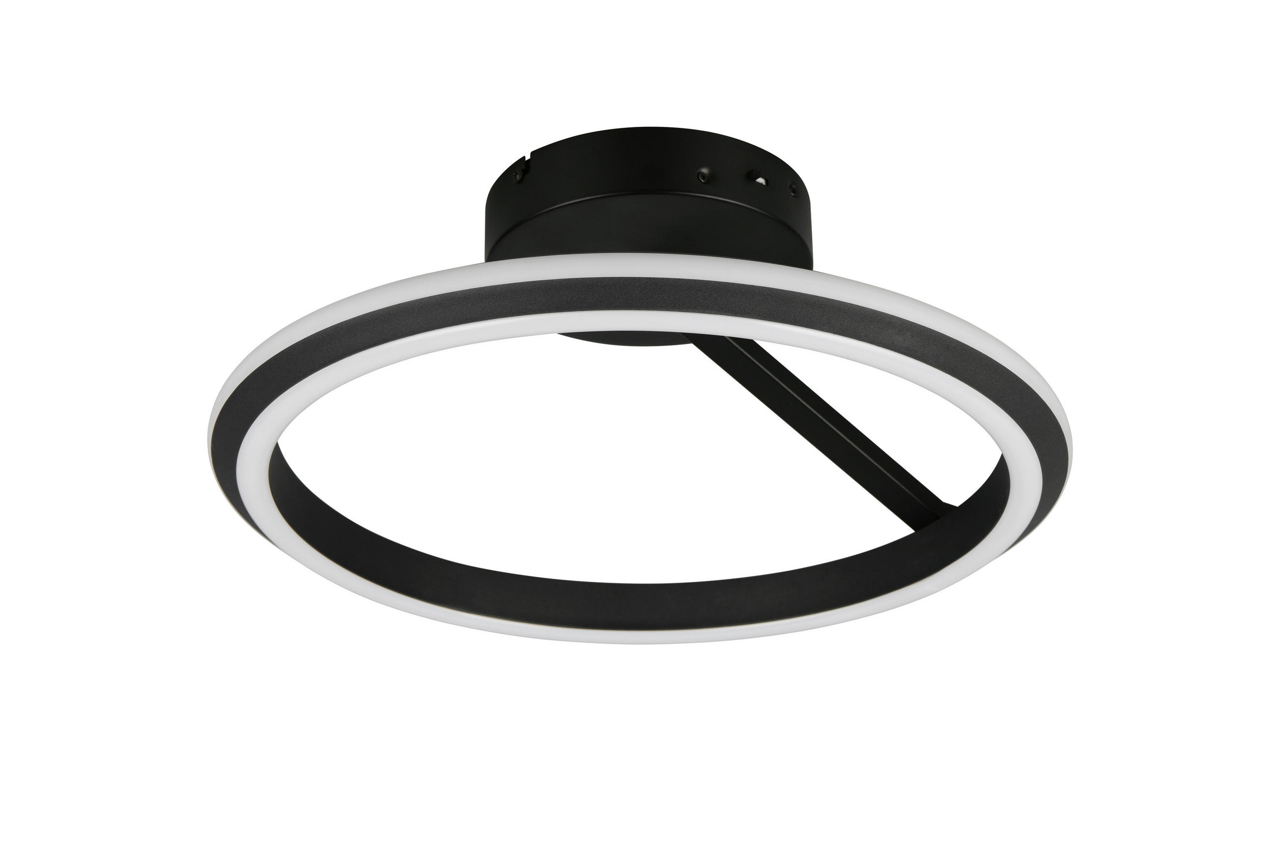 Trio Leuchten Led-Deckenleuchte Amador Schwarz 18 cm
