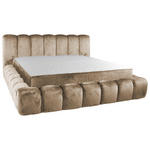 POLSTERBETT Lattenrost, Bettkasten Beige 180/200 cm  - Beige/Schwarz, Trend, Kunststoff/Textil (180/200cm) - Esposa