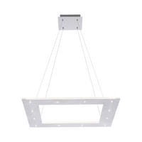 LED-HÄNGELEUCHTE PURE-COSMO 50/50/200 cm   - Alufarben, Design, Kunststoff/Metall (50/50/200cm)